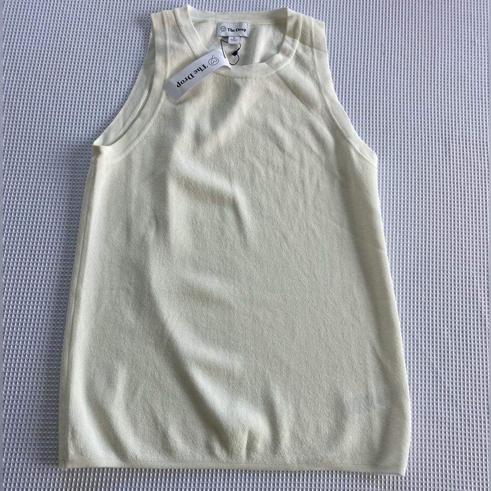 The Drop Women’s Ribbed Tank Top | Size Small | Cream | NWT